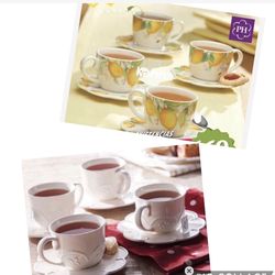 Princess House Set de tea 8 pa Blancas