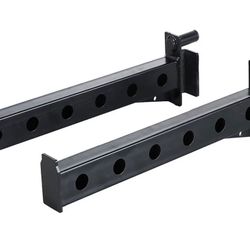 New Rack Squat Cage Smith machine Bench Spotter Arms Pair  Black $20