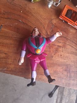 Vintage Action Figure in Pink Suit