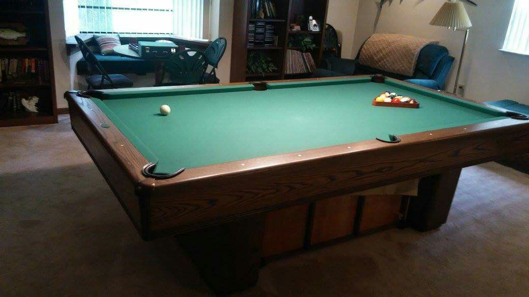 Pool table billiards with accessories