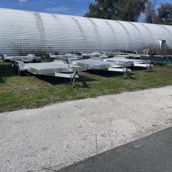 New 2023 Tandem axle All Aluminum single car hauler, Mag Wheels 