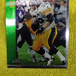 97 Jerome Bettis First Pittsburgh Card Topps Chrome 