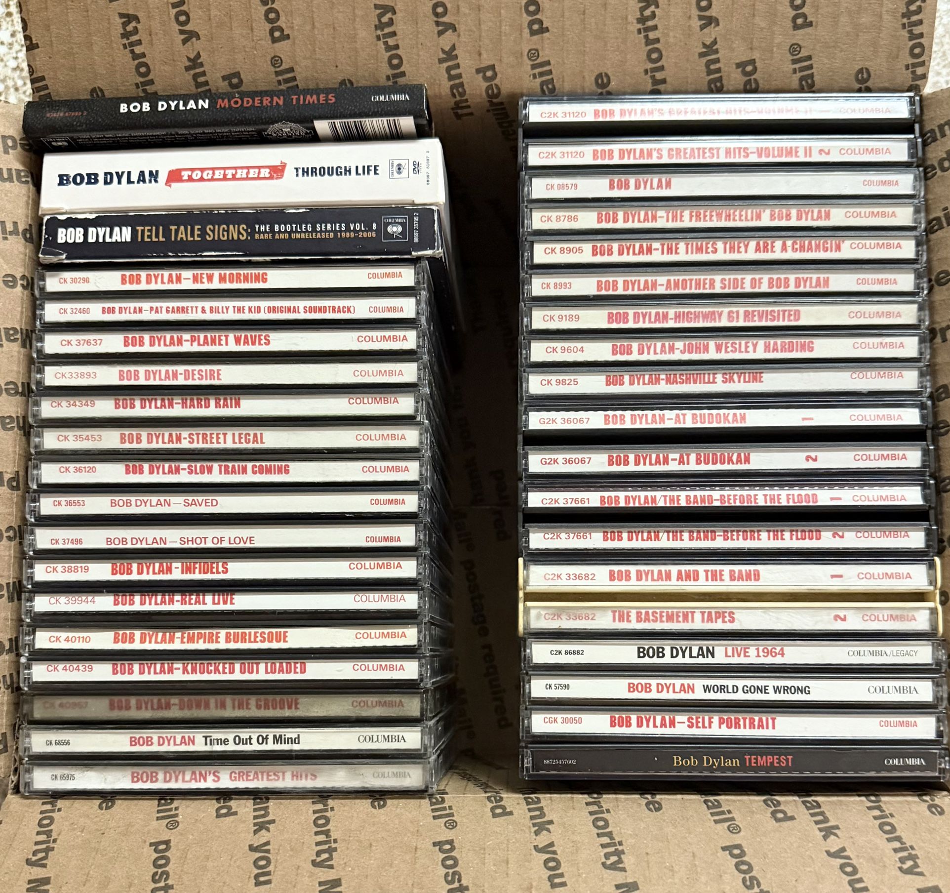 Fantastic Lot Of 35+ Original Bob Dylan CDs 