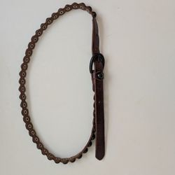 Genuine leather skinny woman   belt 18mm  Length 94cm