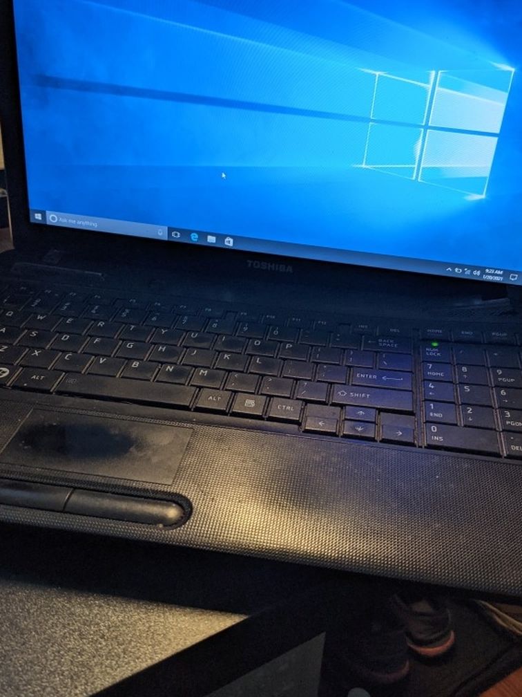 Old 15.6" Toshiba laptop For Sale. Use for Parts Or Do Minor Fixes To Use As Starter Laptop