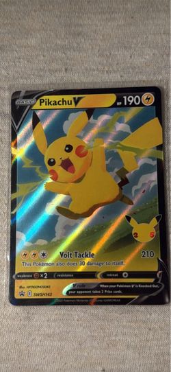 Pikachu V Holo Pokémon Card SWSH143