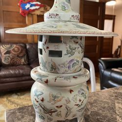 Rare 4pc 20th Century Chinese Porcelain Table Lantern 14” Inch Tall