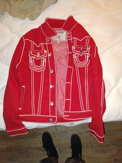 True Religion Rope Stitch Denim Jacket 