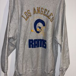 Vintage Reverse Weave Champions Los Angeles Rams Crewneck Xl 