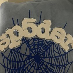 Sp5der Web Hoodie Sky Blue - M