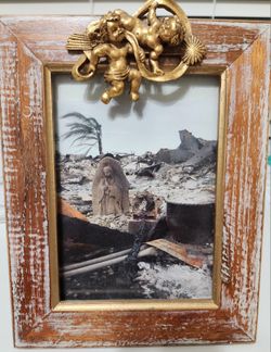 Ornate Wood & Glass Frame From ITALY