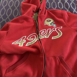 Niners dual hoodie bomber jacket