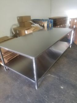 Table double shelf.
