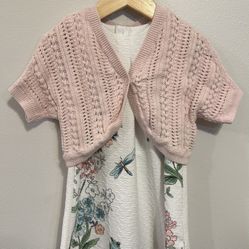 BABY GIRL Spring/Easter Dress & Sweater | Size 18-24months - FREE WITH PURCHASE