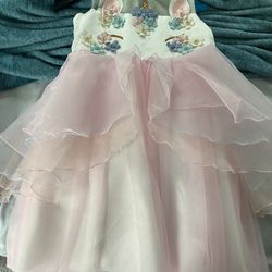 Unicorn costume dress Size 7-8