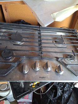 Counter top gas stove electronic whirlpool