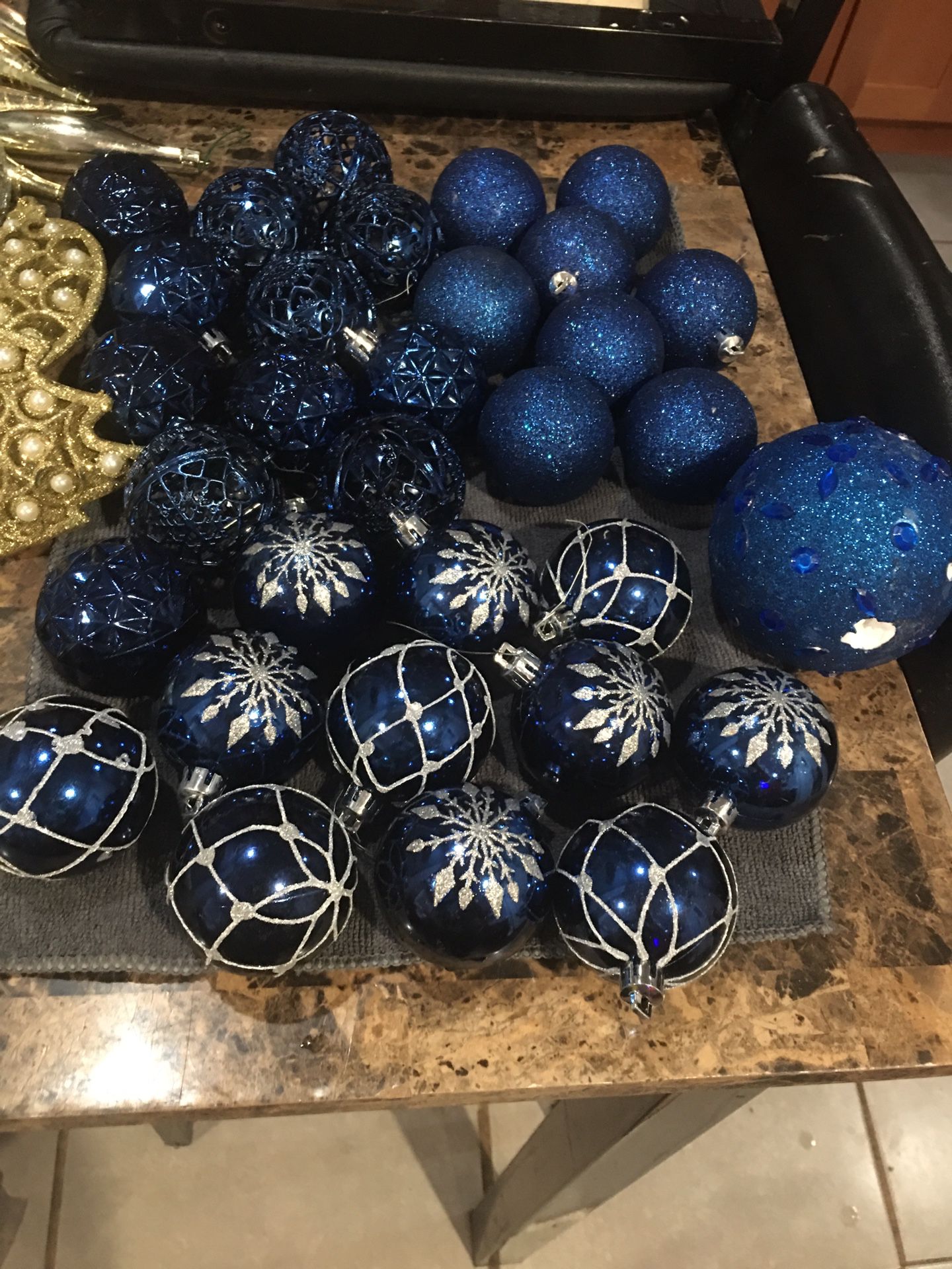 Blue ornaments