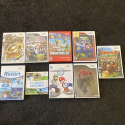 NINTENDO WII GAMES MARIO KART,WII SPORTS,SMASH BROS. ZELDA,DONKEY KONG and Many More