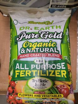 20 pound bag Dr. Earth Pure Gold All-Purpose Fertilizer