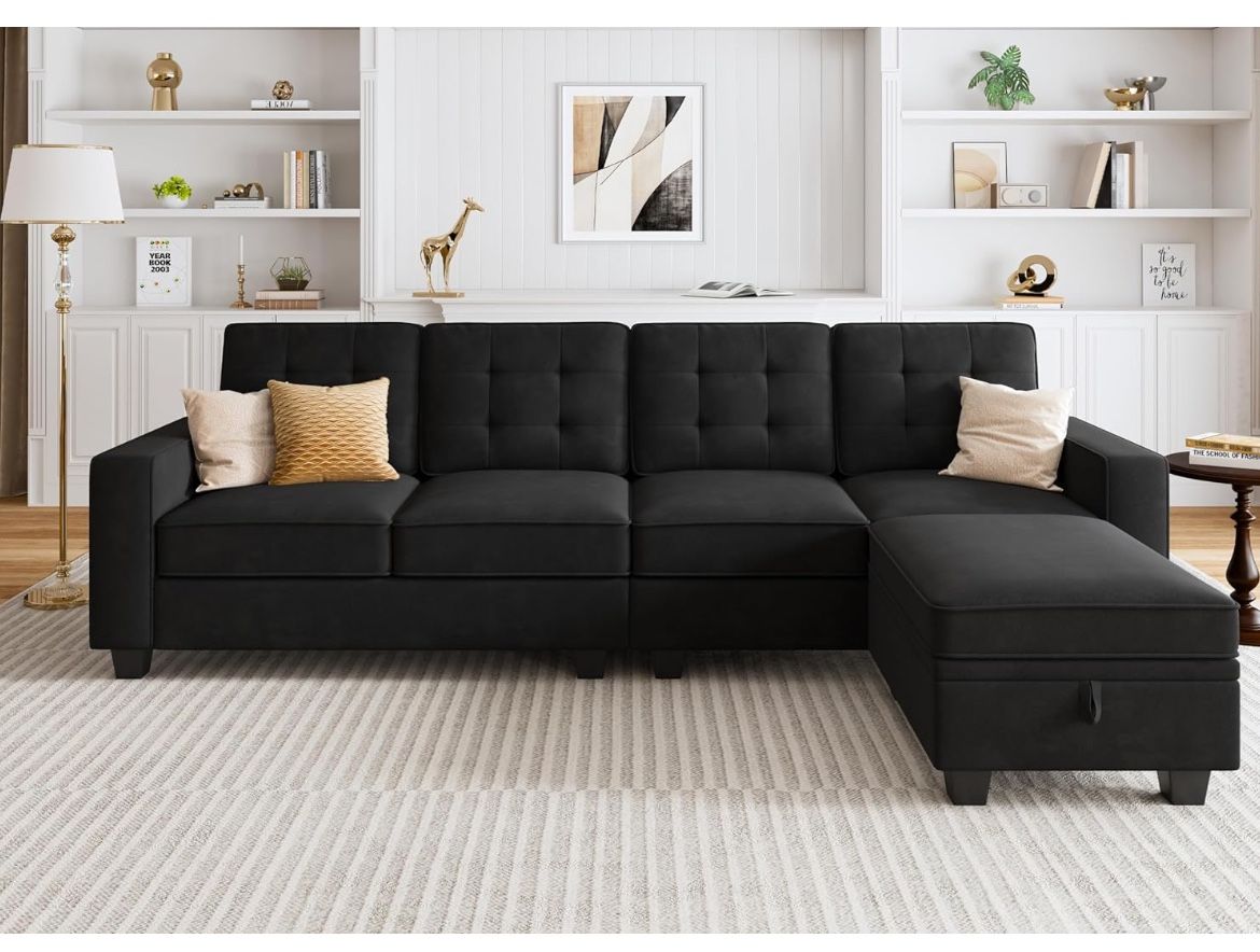 Selling a Black Couch Velvet 