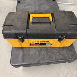Vintage Craftsman Toolbox Yellow