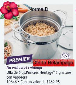 Olla Vaporera de 6 qts nueva en su caja 🌺 princess house 🌺