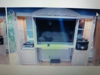 Like New Adjustable Entertainment Center From El Dorado Furniture 1200 New