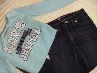 Justice girls size 6 & 6X jeans