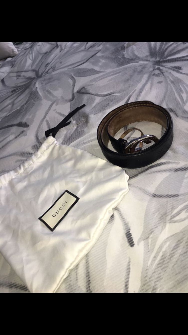 Black Gucci Belt