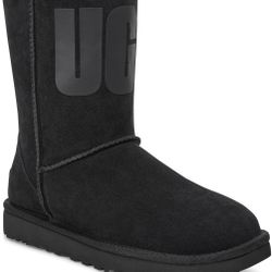 Ugg Boots - Black Logo - Sz 9- No Box ****MAKE ME AN OFFER****