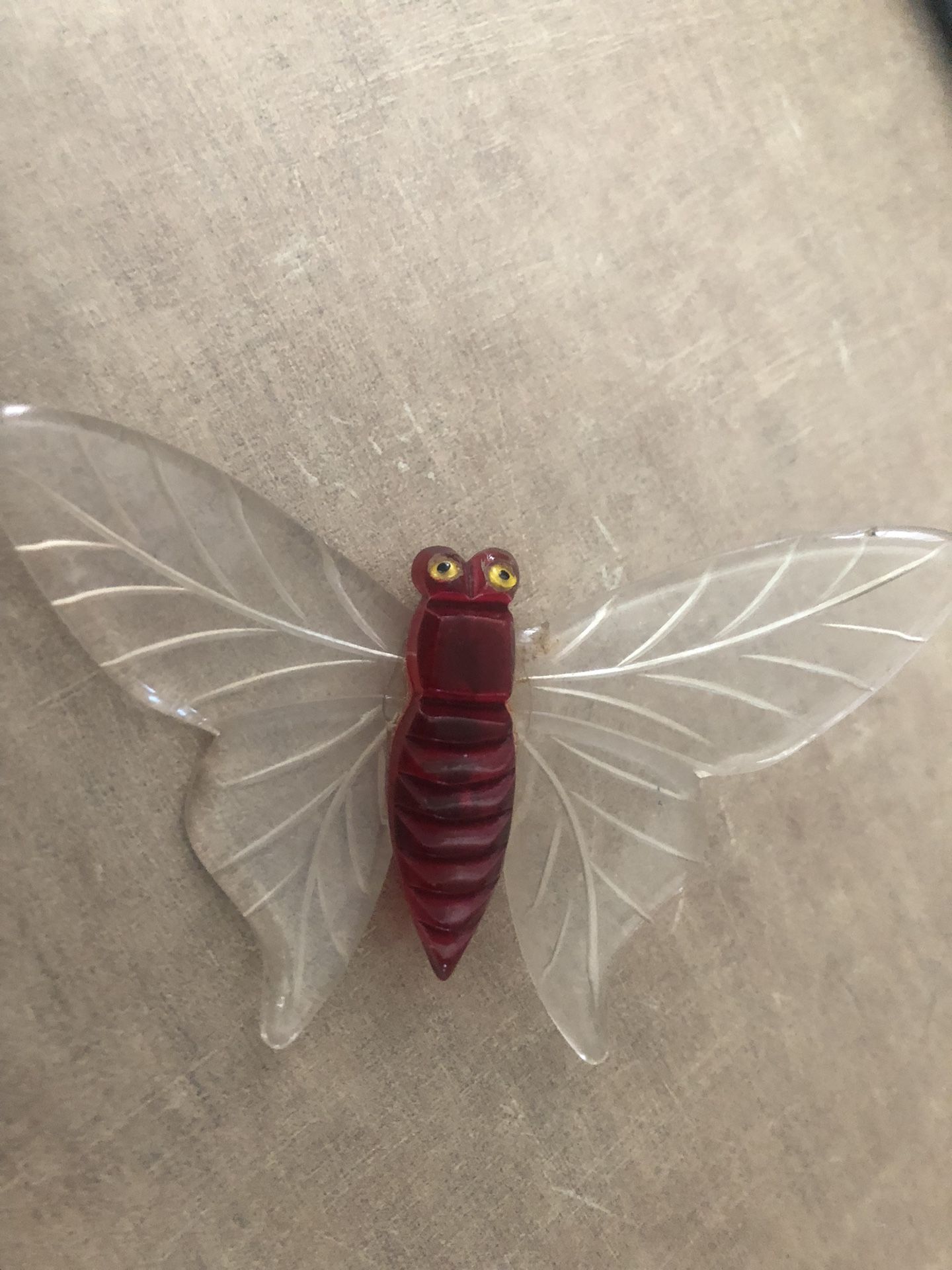 Very Rare Lucite Pin/brooch