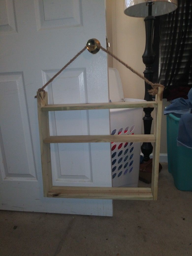 Hanging Shelve With Rope And Hook