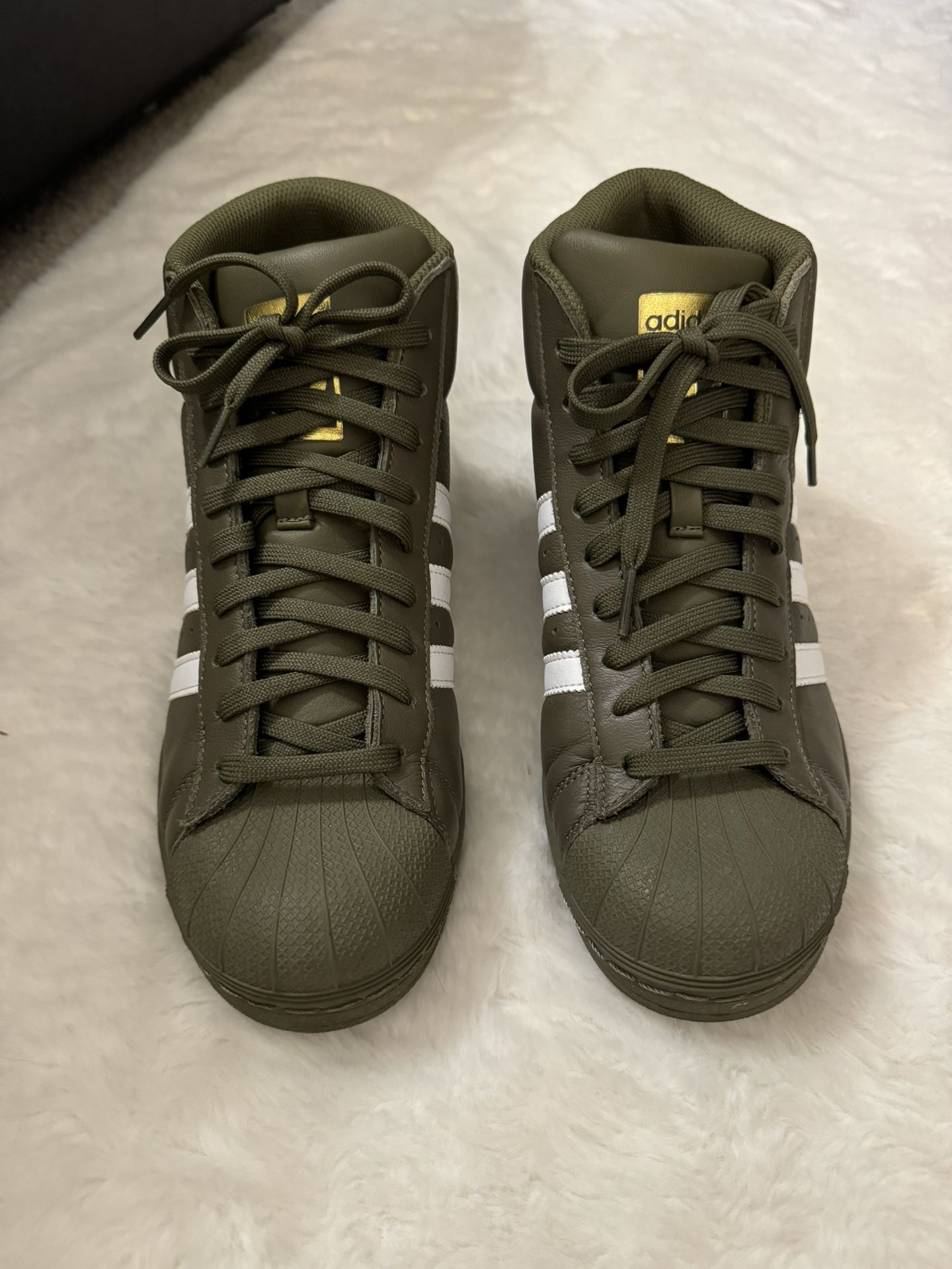 Adidas shell toe olive green sales