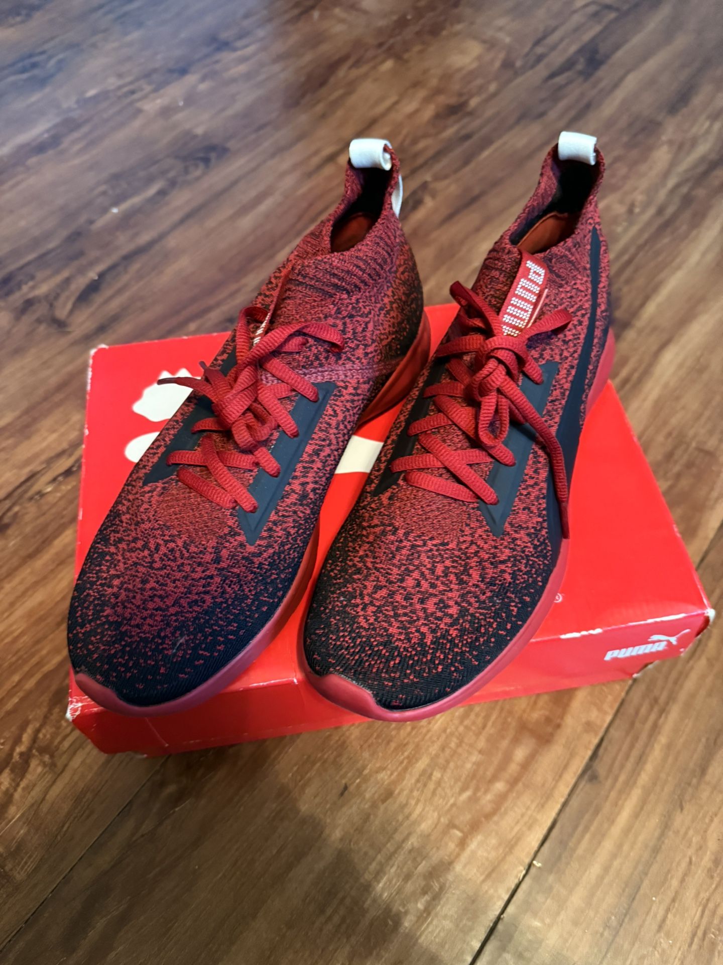 Men Puma Vigor Evoknit FS 1(contact info removed)07 Red And Black Shoe Size 7.5