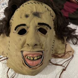 Halloween Costume Leather Face 