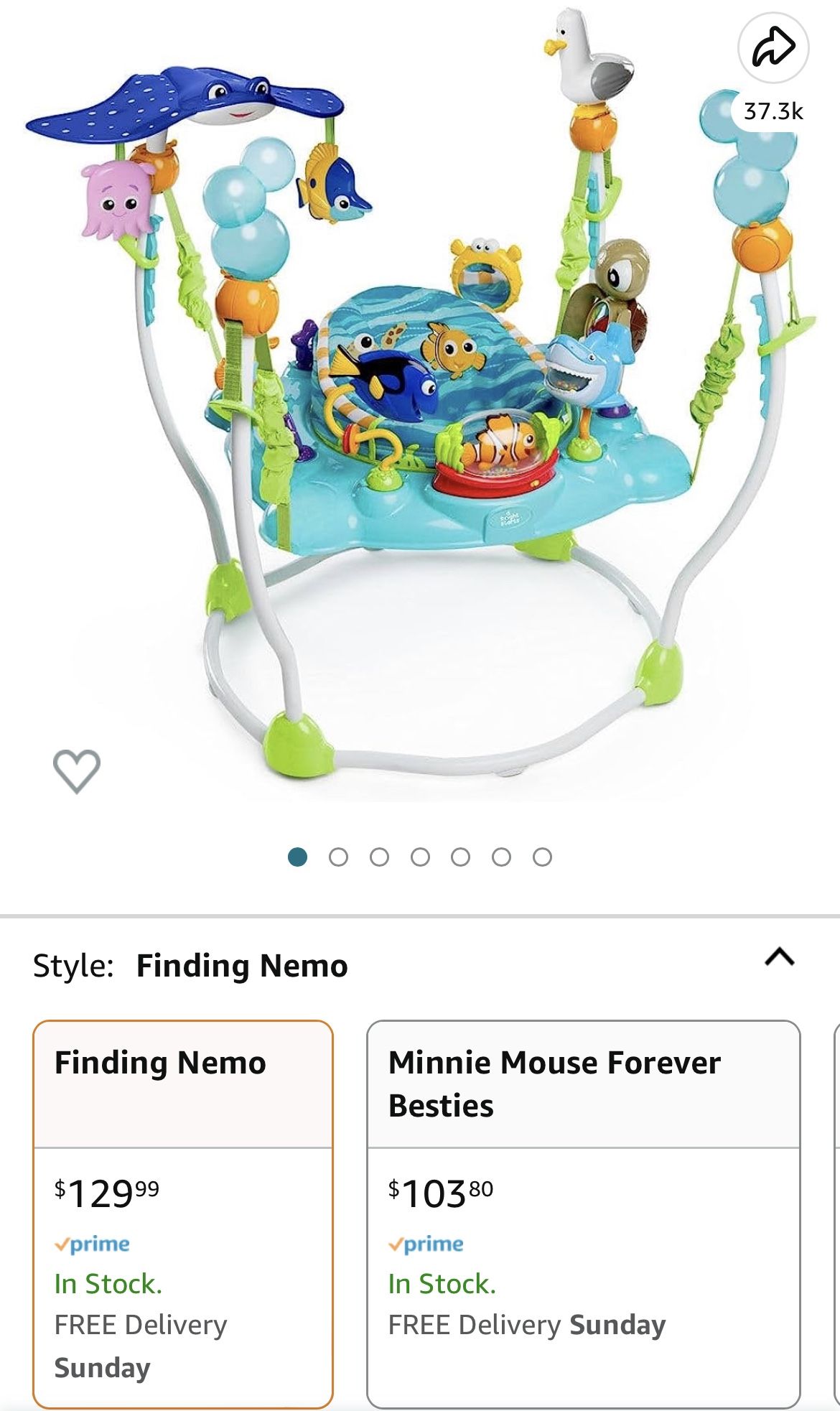 Finding Nemo baby bouncer play center 
