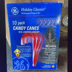 10pk lighted Candy Canes