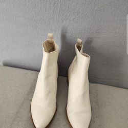 Chinese Laundry Boots Womens Size 6.5 Chelsea Block Heel Ankle Leather Western