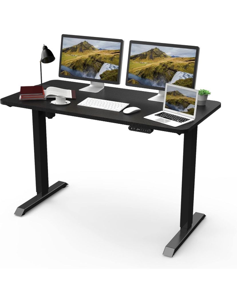 Electric Height Adjustable 48 x 24 inch Memory Stand Up Desk