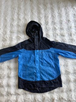 lands end boys rain jacket size 7-8 Hooded Windbreaker Jacket