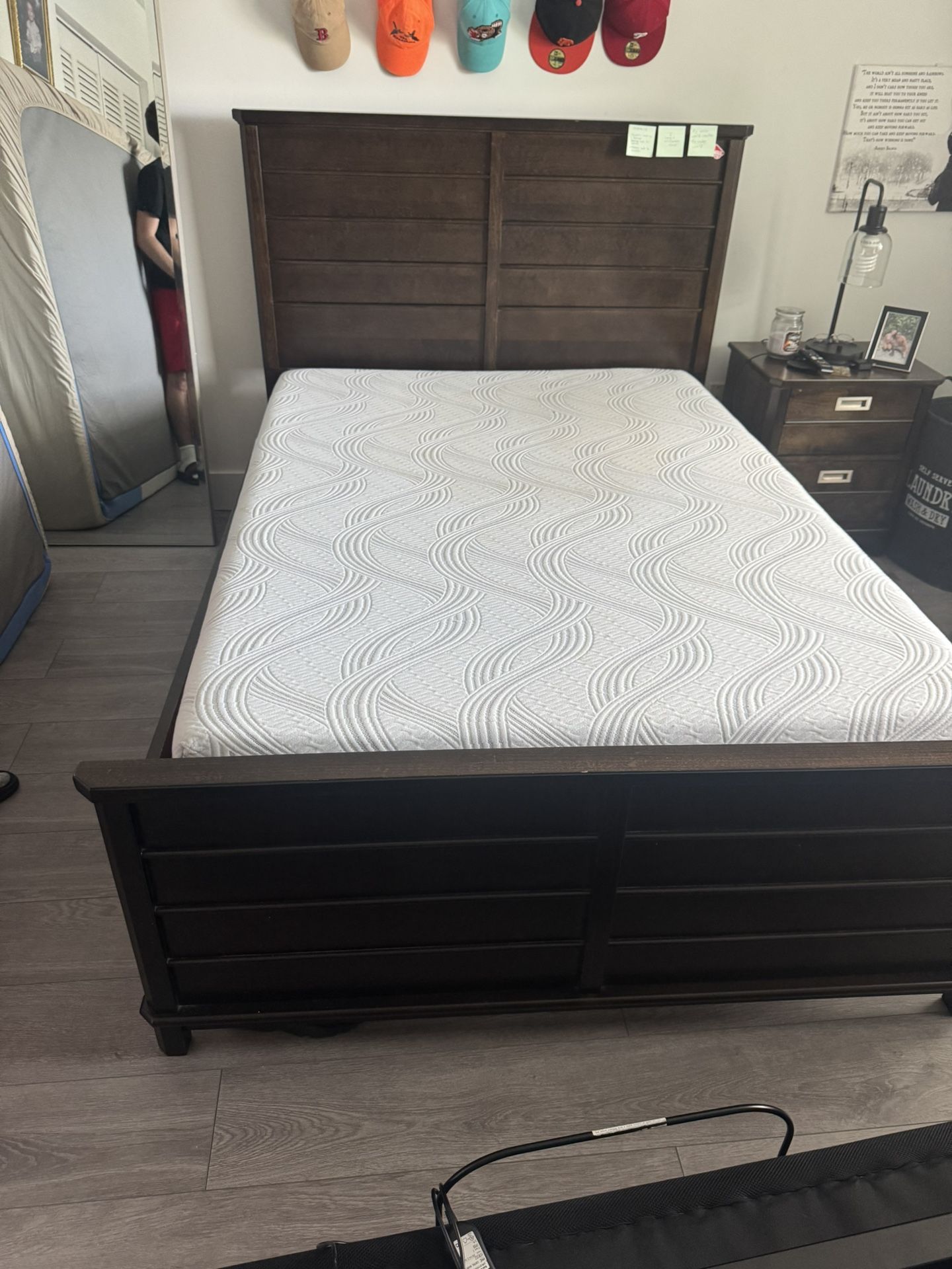 Bed Frame W/ Full Mattress