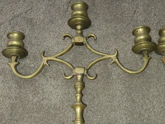 Vintage brass candle stick holders