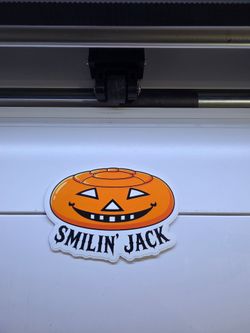 Smilin Jack sticker, Wilmington, refinery, san pedro,  horror, thriller, halloween, spooky