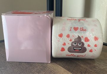 New Novelty Gift Toilet Paper - I Love The Poop Outta You 3 3/4”