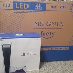 Ps5 And 50 Inch 4k Insignia TV Bundle