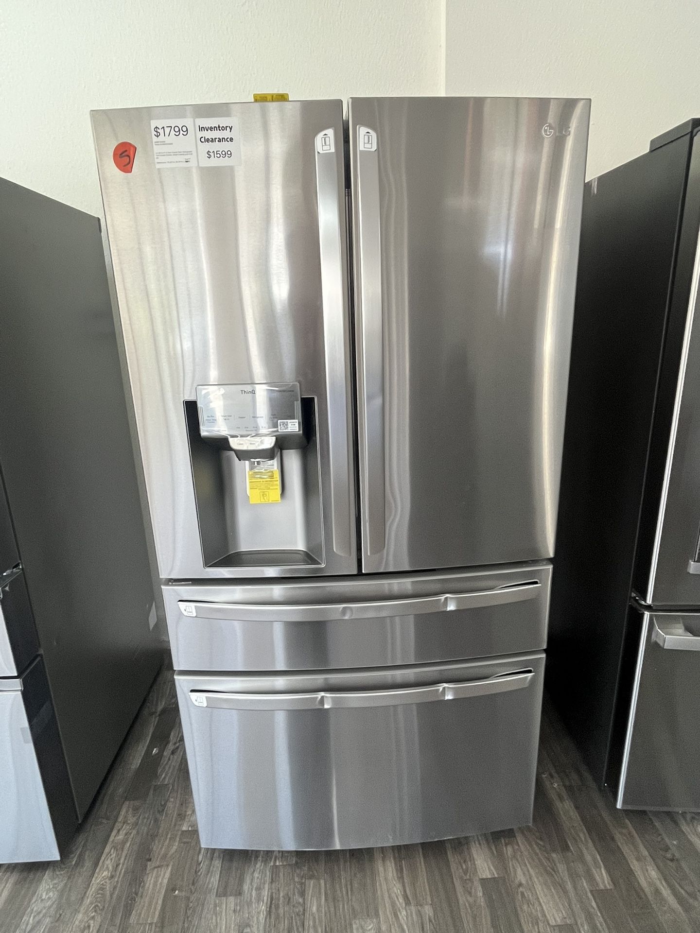 Get $100 + Free Delivery Drop Off Thru 8/17! LG FRENCH DOOR REFRIGERATOR @ $1599