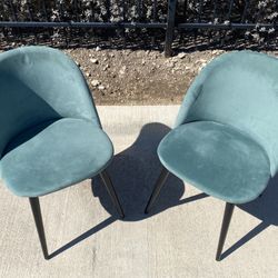 Suede 2 Pc Stylish Chairs ( 29 x 7 )