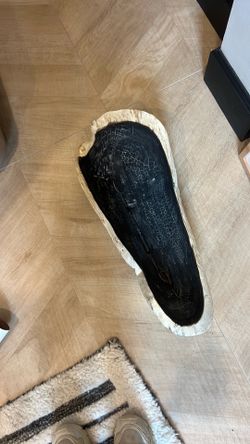 Arhaus natural wood bowl 22x 9.5