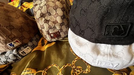 RARE Vintage New Era 59FIFTY Monogram gucci Fitted Hat Cap Grail
