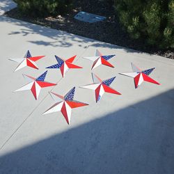 Metal patriotic stars